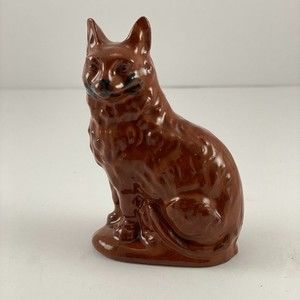 Breininger Pottery Brown Cat 1997